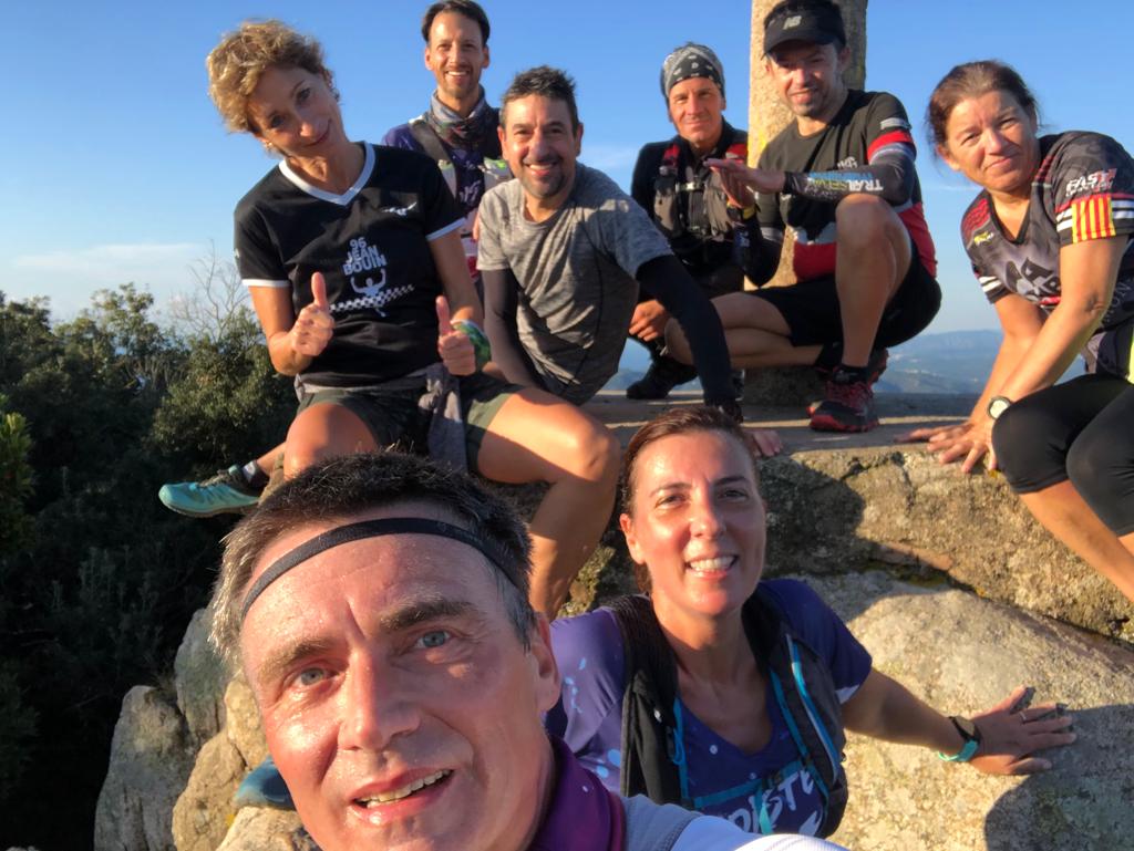 Fondistes Tossa en una sortida de trail
